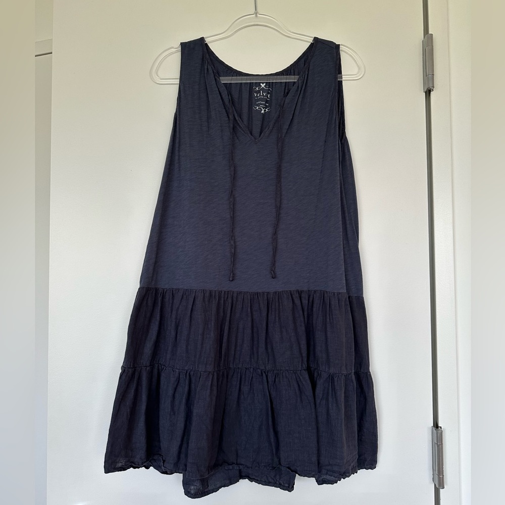 Velvet. Sophia Dress. Blue. XS
